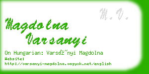 magdolna varsanyi business card